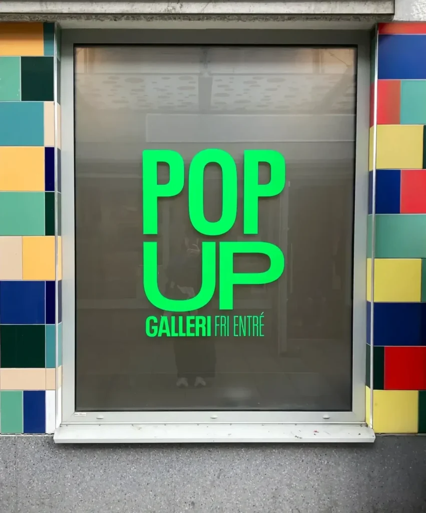 Image of exhibition window from the outside